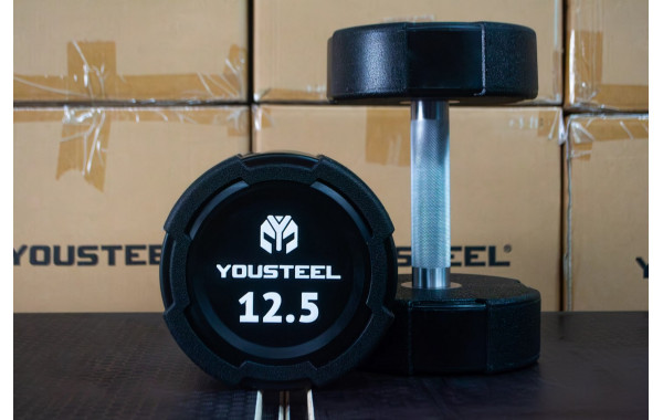 Гантель EVO 12,5кг полиуретановая YouSteel 600_380