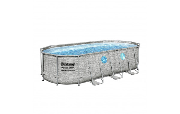 Каркасный бассейн Bestway Power Steel Swim Vista Series 56716, 549х274х122 см (камень) 56716 600_380