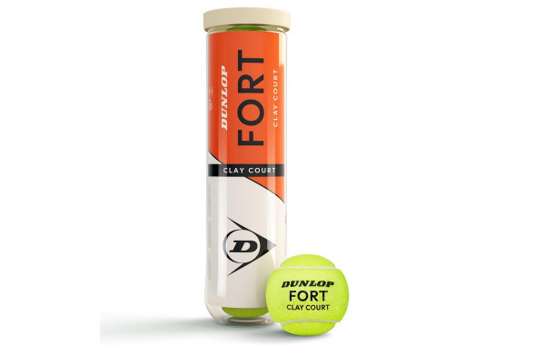 Мяч теннисный, 4 шт, одобр.ITF Dunlop Fort Clay Court 4B 601613 600_380