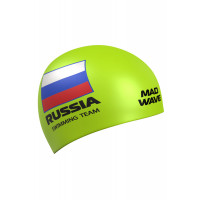 Силиконовая шапочка Mad Wave Swimming team M0558 18 0 10W Салатовый