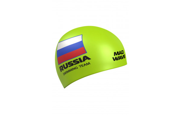 Силиконовая шапочка Mad Wave Swimming team M0558 18 0 10W Салатовый 600_380