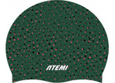 Шапочка для плавания Atemi silicone cap Point green TSC1PG Принт