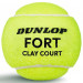 Мяч теннисный, 4 шт, одобр.ITF Dunlop Fort Clay Court 4B 601613 75_75