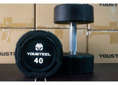 Гантель EVO 40кг полиуретановая YouSteel