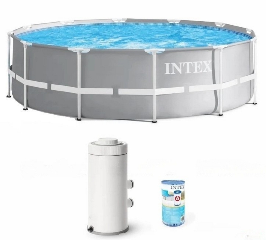 Каркасный бассейн 305x99см Intex Prism Frame 26706SC (фильтр) 887_800