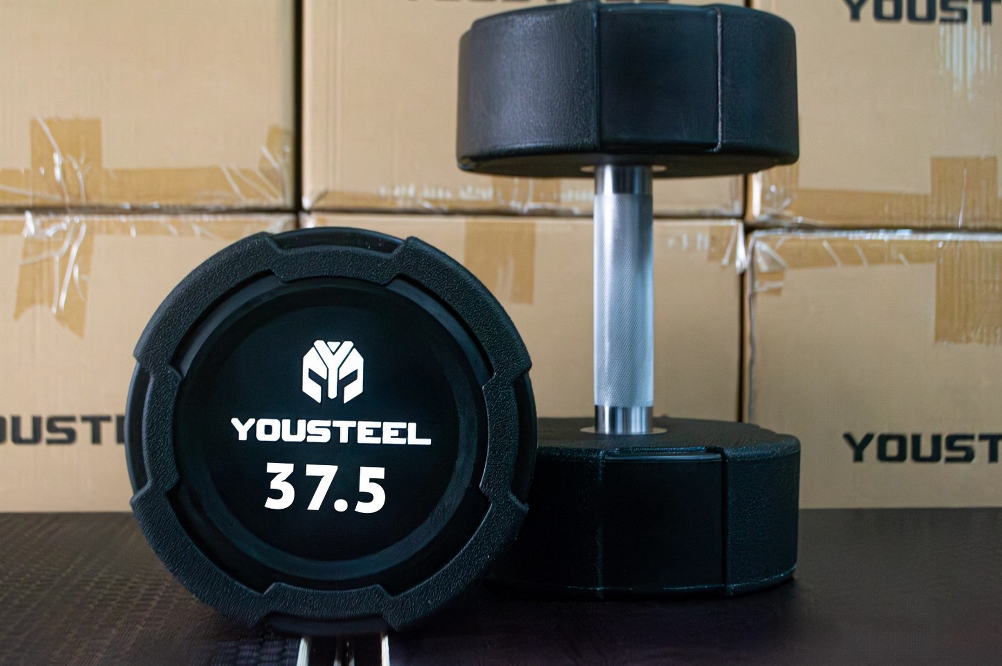 Гантель EVO 37,5кг полиуретановая YouSteel 2000_1329