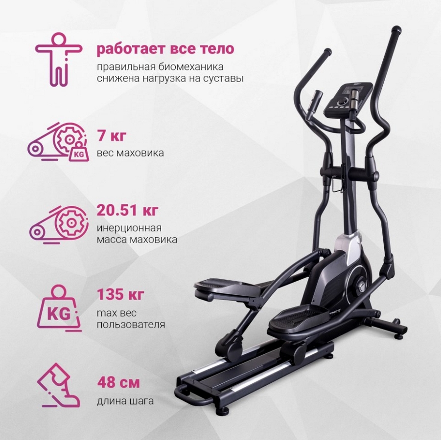 Эллиптический тренажёр Everyfit EET01P 901_900