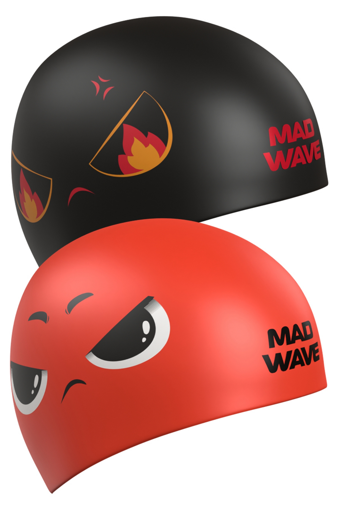 Силиконовая шапочка Mad Wave Reverse Angry M0554 34 0 00W Красный 1333_2000