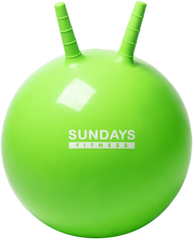 Фитбол с рожками Sundays Fitness IR97401A-45 зеленый 645_800