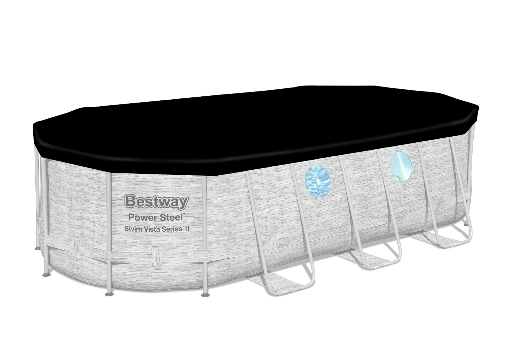 Каркасный бассейн Bestway Power Steel Swim Vista Series 56716, 549х274х122 см (камень) 56716 2000_1333