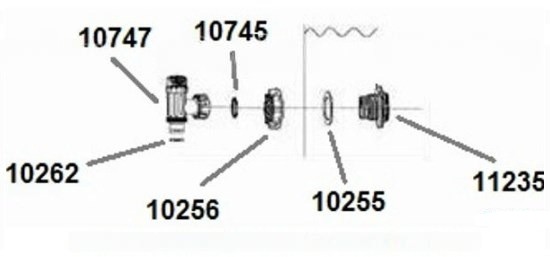 Уплотнитель кольцо сопряжения плунж.клапана и шланга Intex 10262 550_257