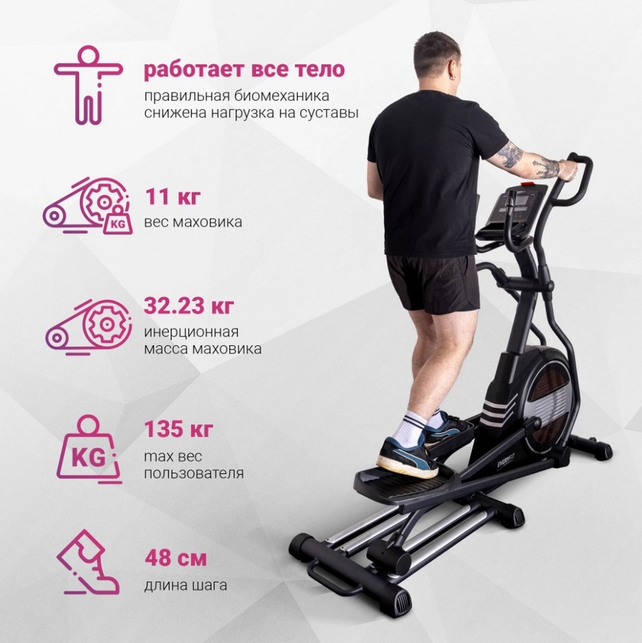 Эллиптический тренажёр Everyfit EET05P 899_900