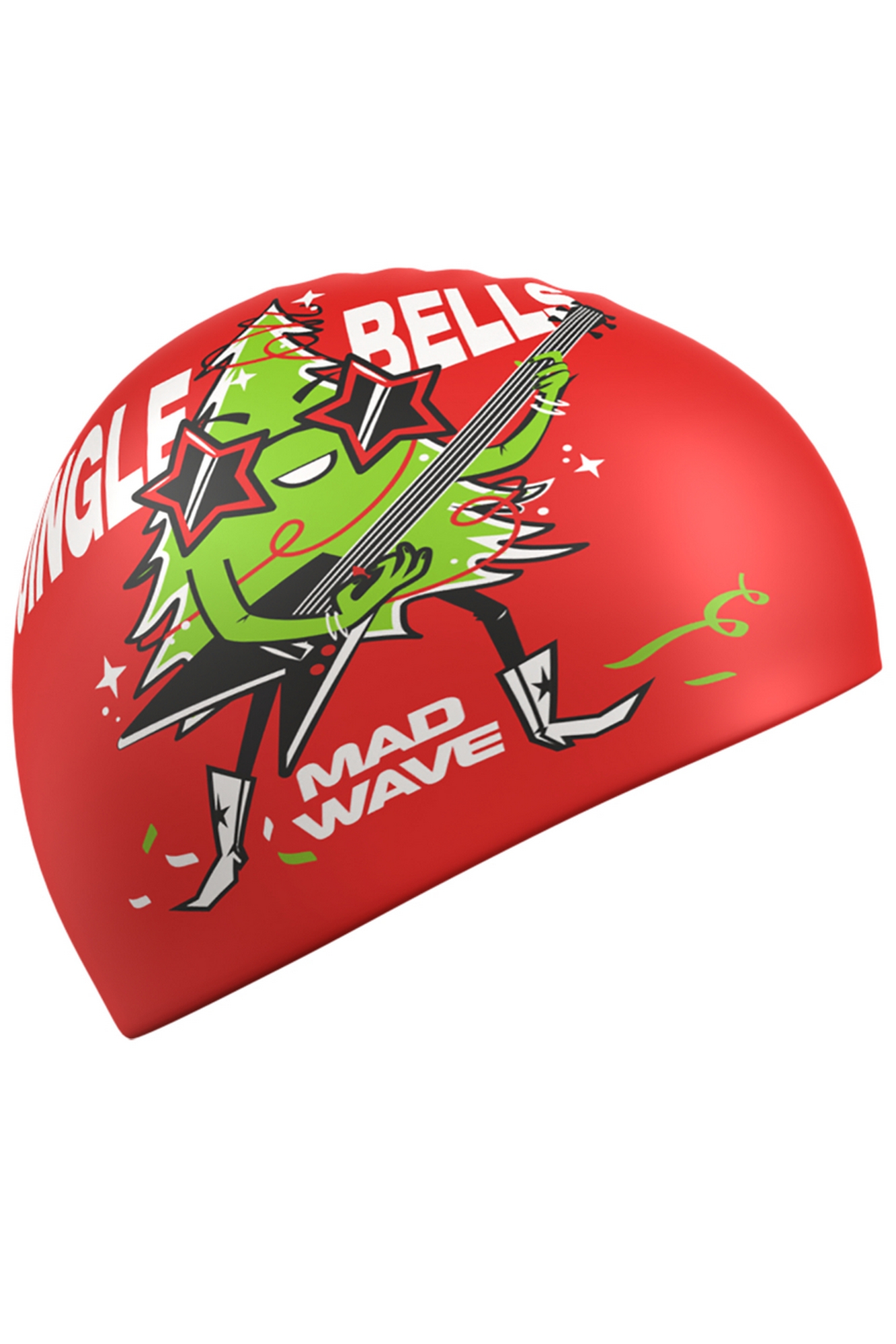 Силиконовая шапочка Mad Wave Happy New Year M0554 66 0 05W Красный 1333_2000