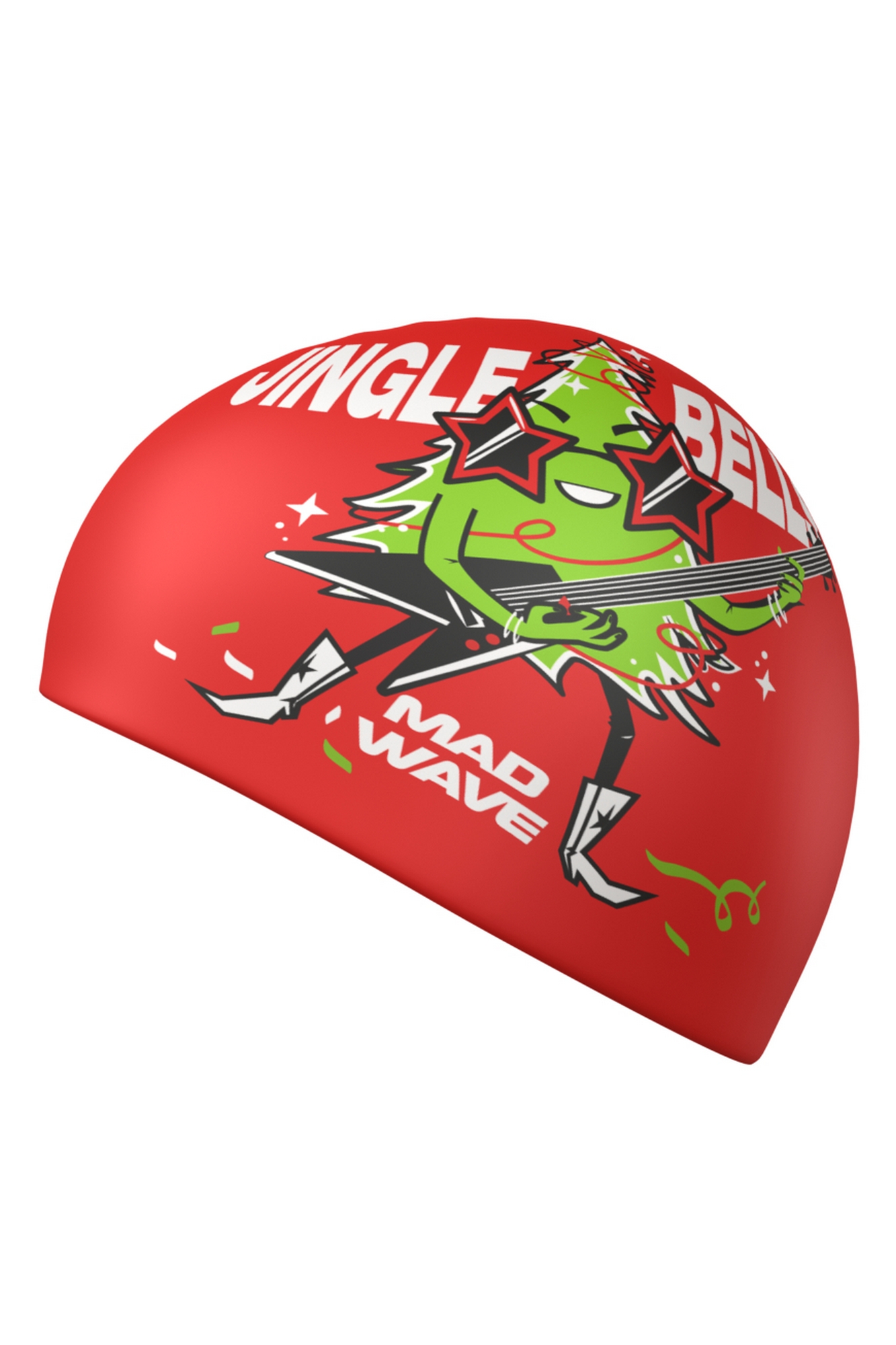Силиконовая шапочка Mad Wave Happy New Year M0554 66 0 05W Красный 1333_2000