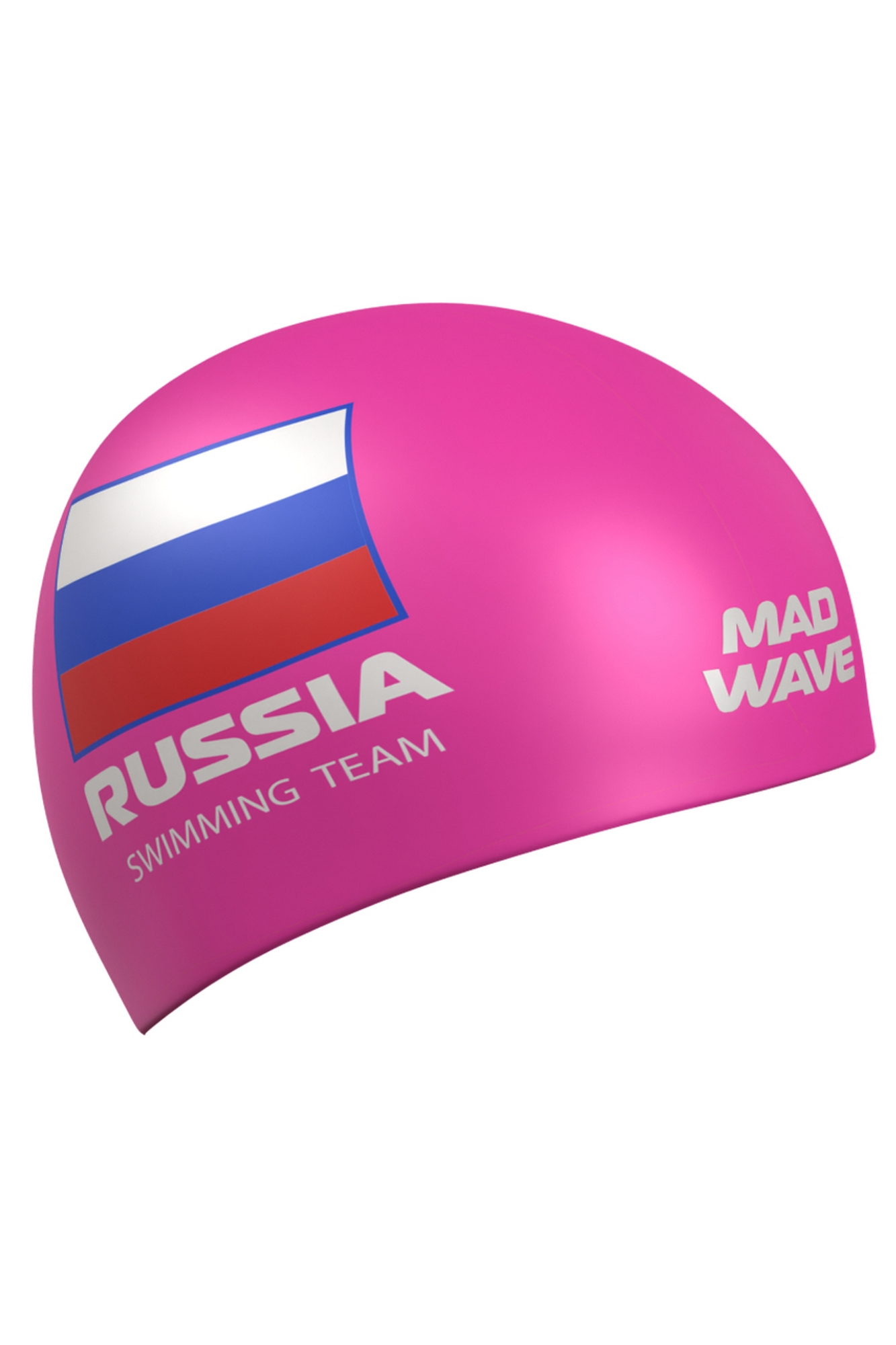 Силиконовая шапочка Mad Wave Swimming team M0558 18 0 11W Розовый 1333_2000