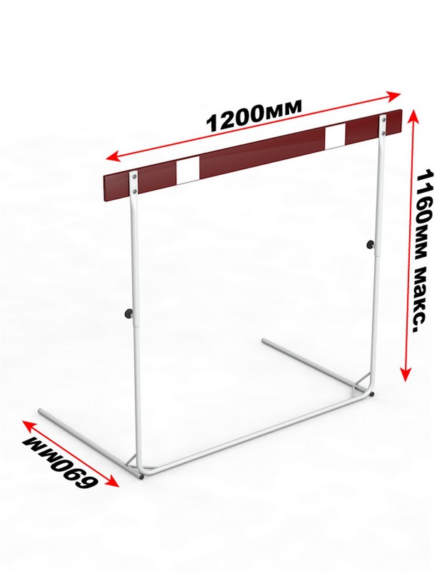 Барьер легкоатлетический, регулировка по высоте от 650 до 1067мм Glav 6.100 612_800