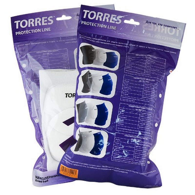 Наколенники спортивные Torres Pro Gel синий 800_800