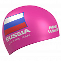 Силиконовая шапочка Mad Wave Swimming team M0558 18 0 11W Розовый 120_120