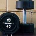 Гантель EVO 40кг полиуретановая YouSteel 120_120